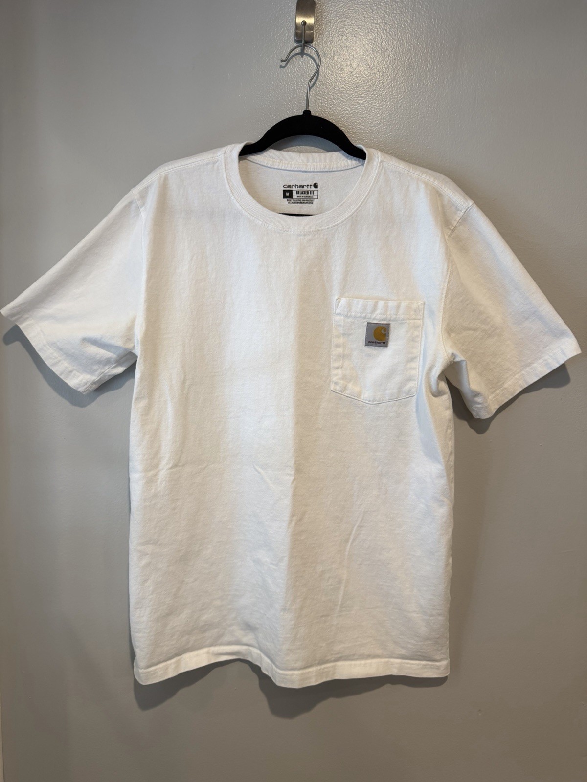 Carhartt Pocket T-Shirt Relaxed Fit Mens Size M 103296-100 Short Sleeve White gallery