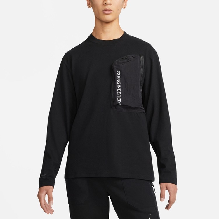 Jordan Reflective Print Splicing Pocket Crew Neck T-Shirt gallery