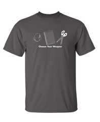 Rock Paper Scissors Sarcastic Humor Graphic Super Soft Ring Spun Funny T Shirt