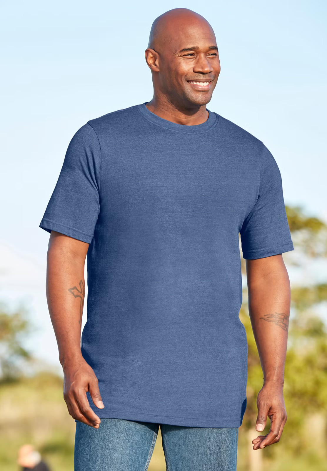 Boulder Creek by KingSize Men's Big & Tall Heavyweight Longer-Length Crewneck gallery