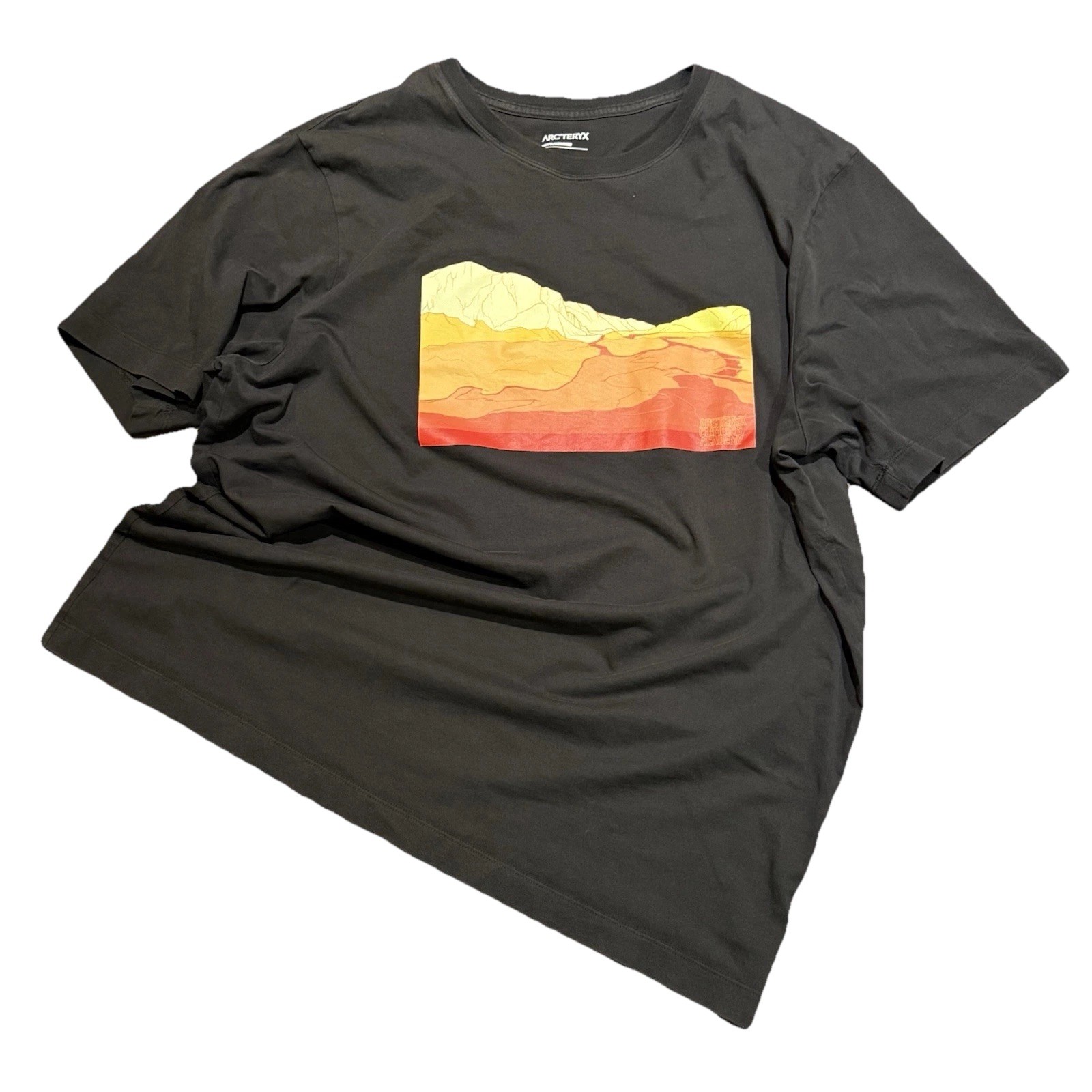 Arc’teryx Climbing Academy Graphic T-Shirt Men’s Size L Black Double Sided Logo gallery