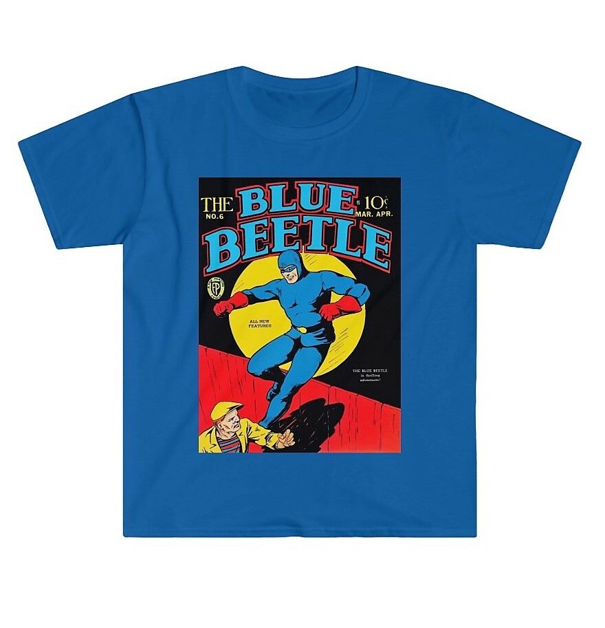 THE BLUE BEETLE vintage comic book t-shirt golden age retro superhero gallery