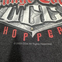 Vintage Y2K Orange County Chopper Flames T-shirt Size XL OCC Biker Motorcycle