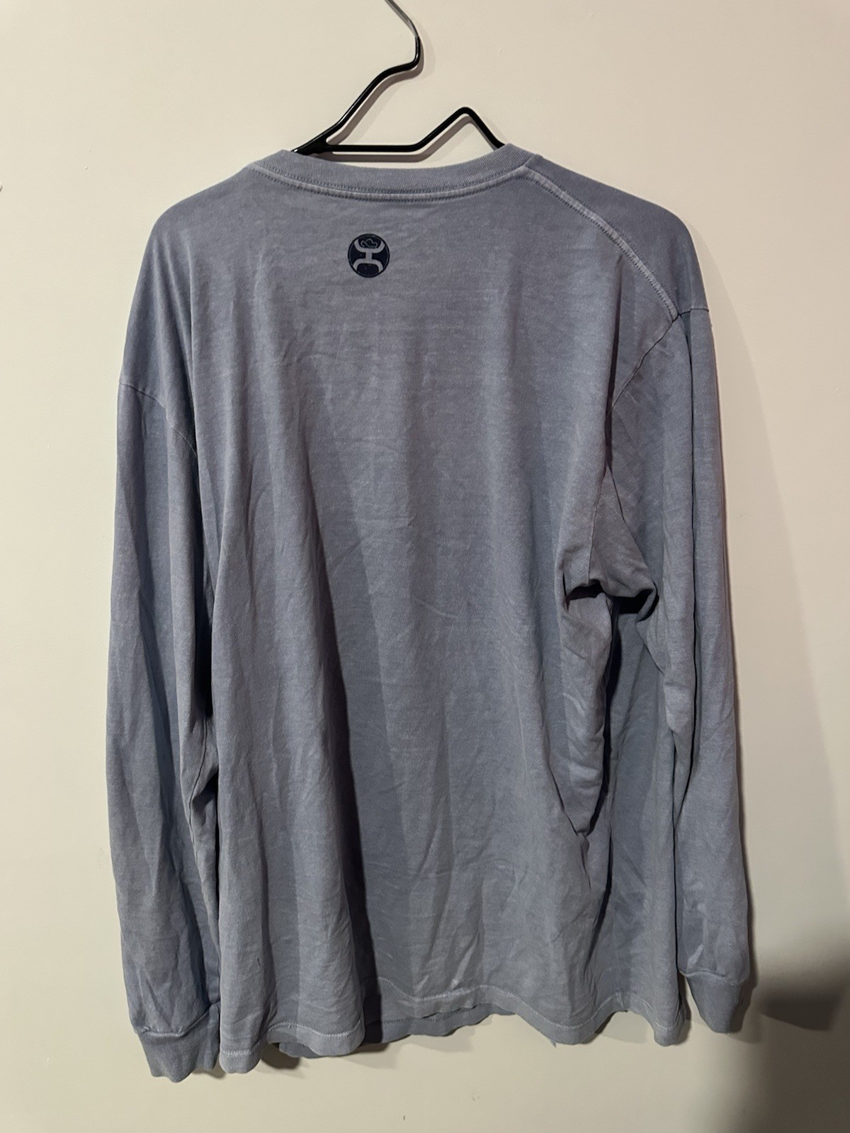 Hooey Unisex Dusty Blue Horizon Long Sleeve Tee Crewneck Cuff Western Wear gallery