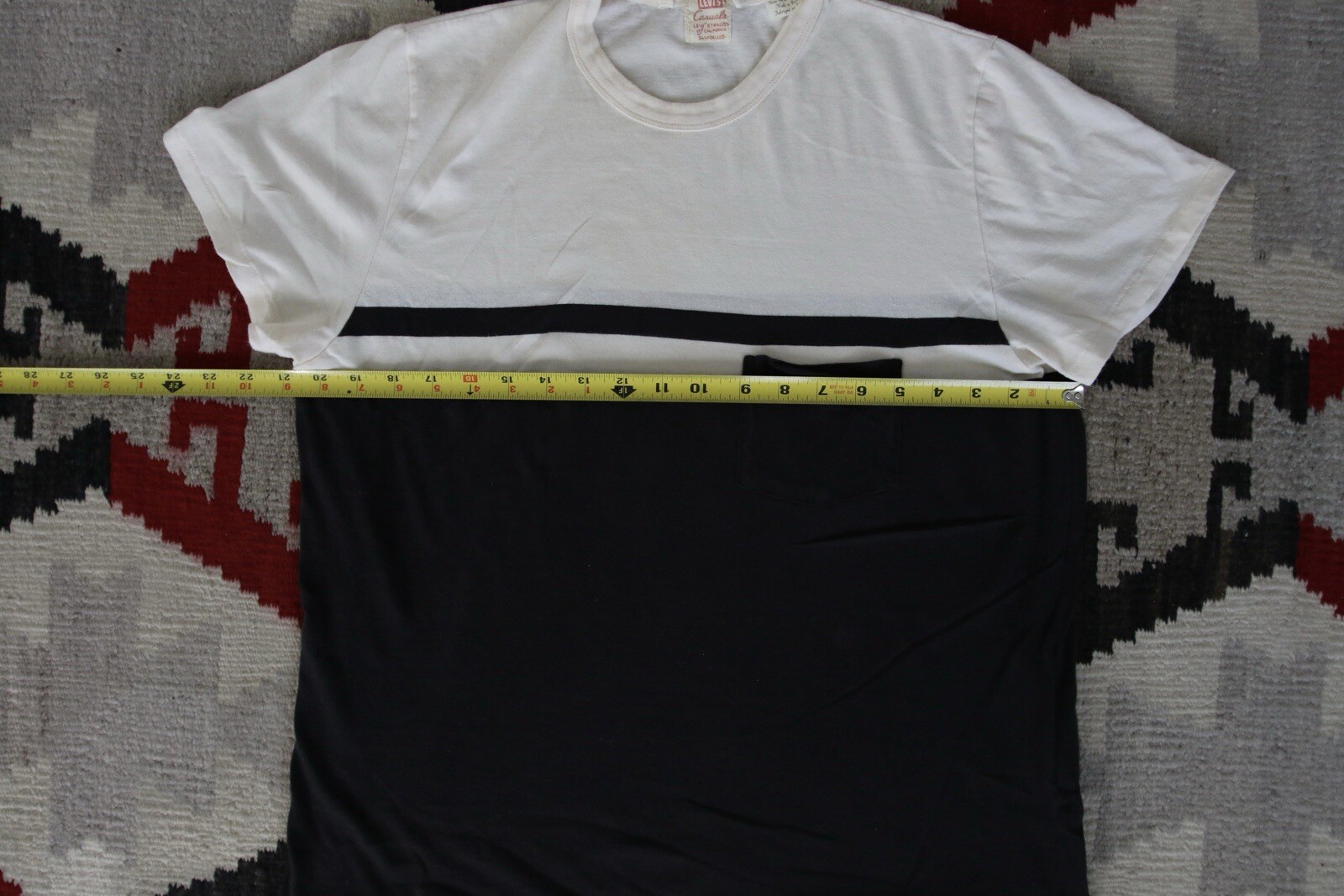 Levi’s Vintage Clothing Striped Shirt 1960’s Mens L Large Black And White gallery