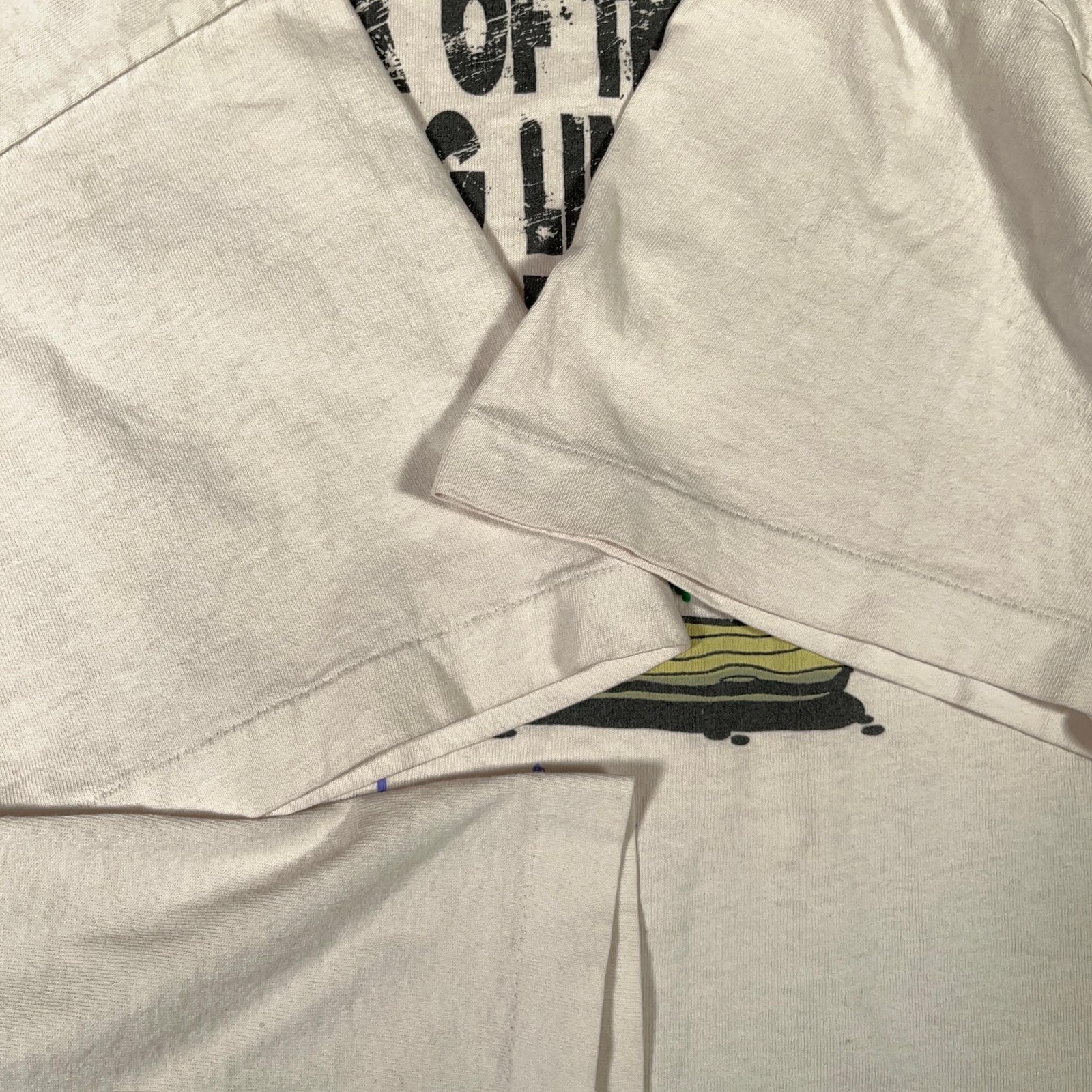 Vintage No Fear T Shirt Men’s Extra Large White Single Stitch USA Baseball 90s gallery
