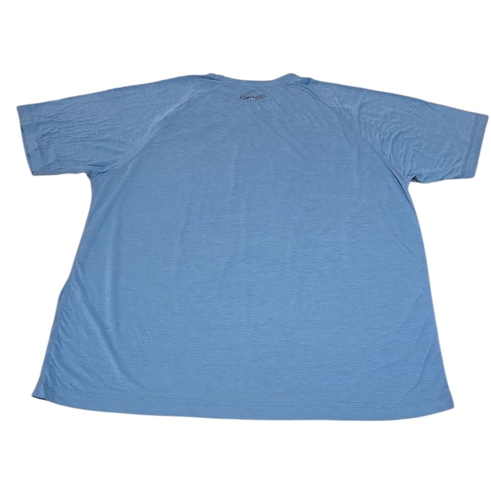 Life Is Good Men's Good Move Semi Fitted Running Sneakers Tee Blue XL FLAW gallery