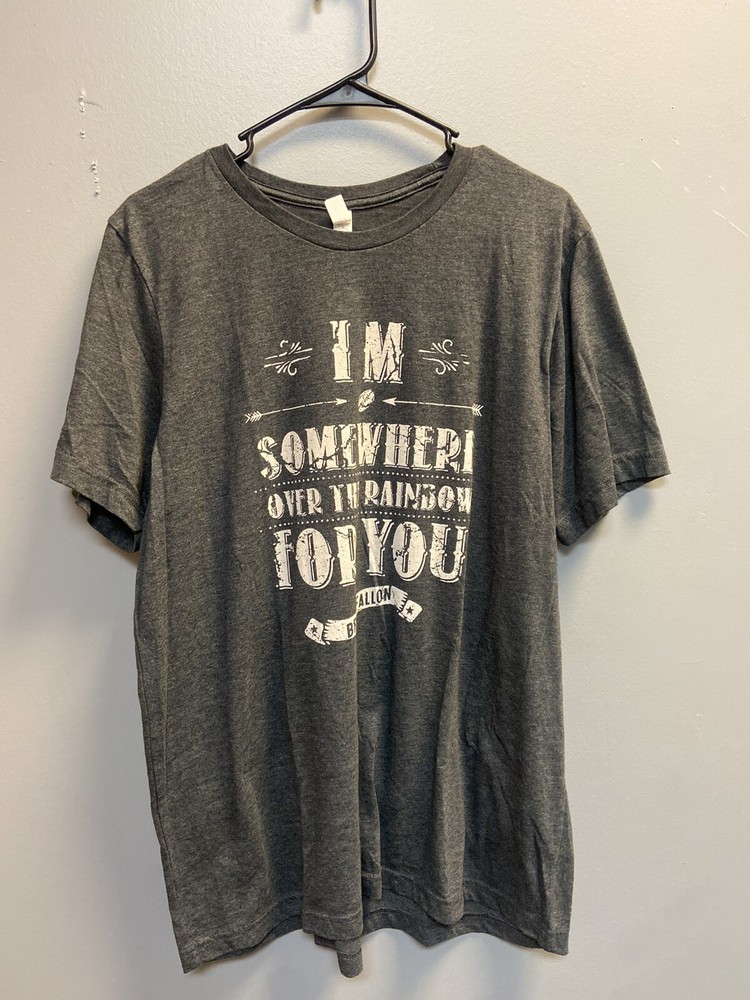 Vintage ” Im Somewhere Over The Rainbow For You” Brian Fallon T-Shirt Adult XL