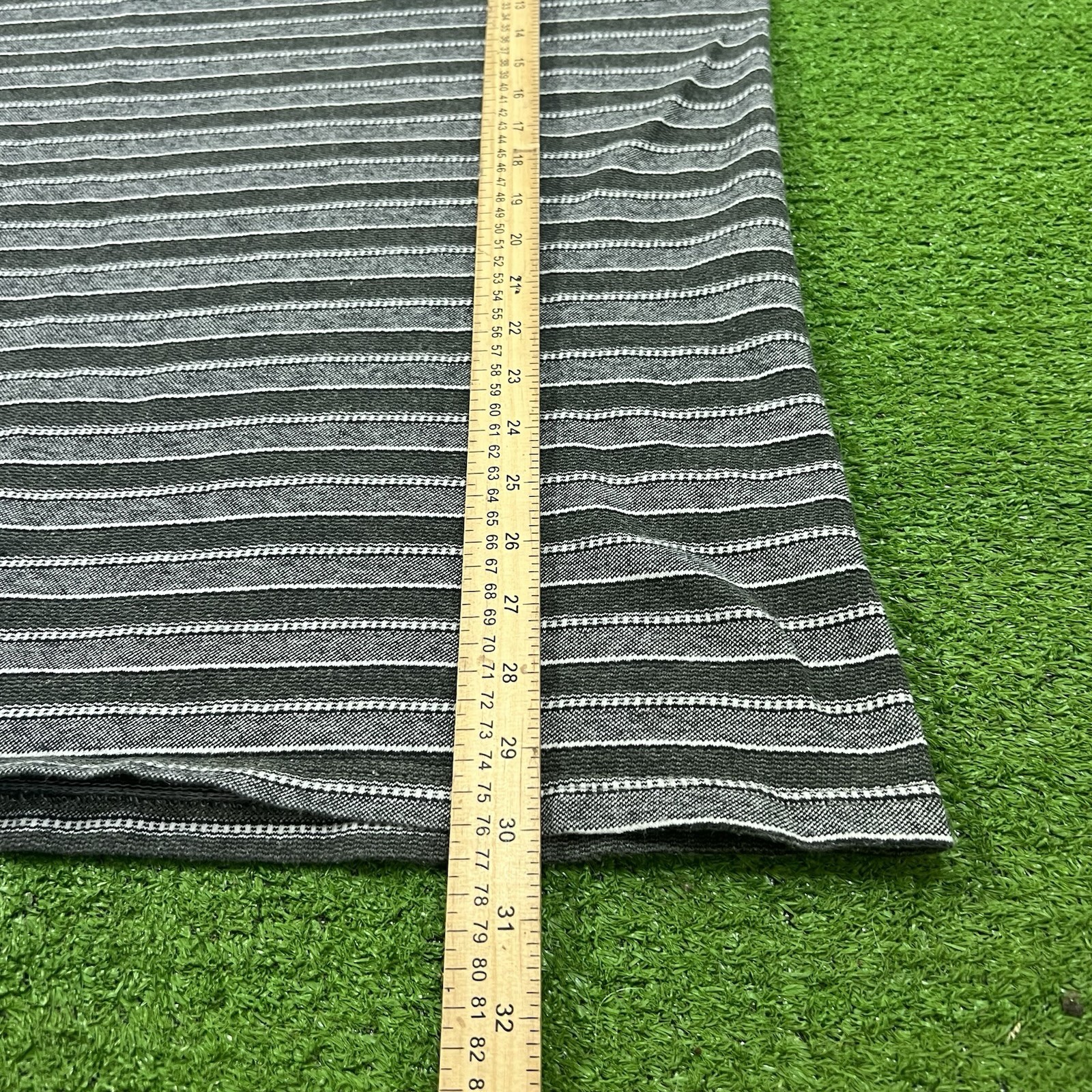 Vintage 80s Basic Edition Striped Shirt L 90s 100% Cotton Knit Tee Ribbed Collar gallery