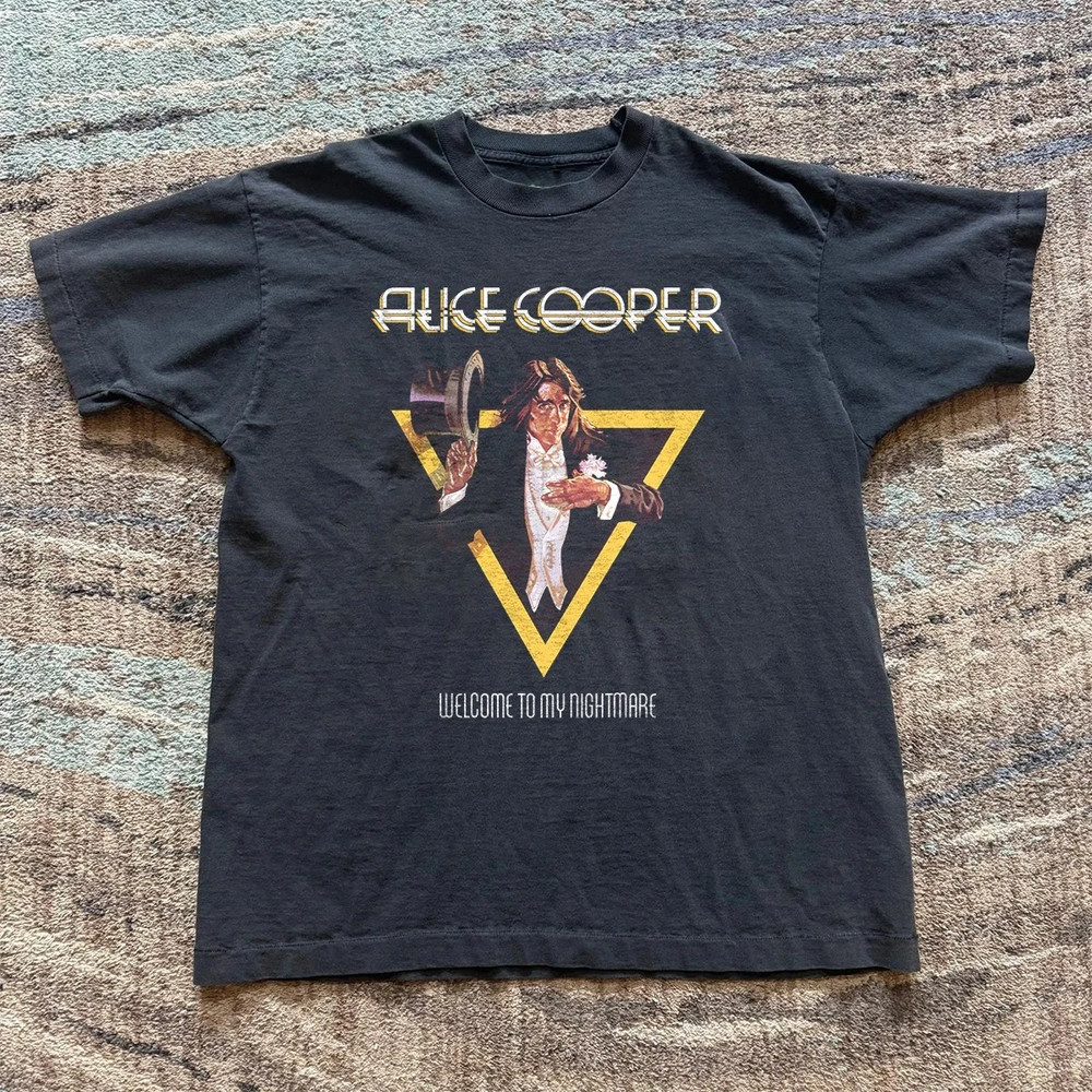 Alice Cooper – Welcome To My Nightmare Unisex Black T-shirt
