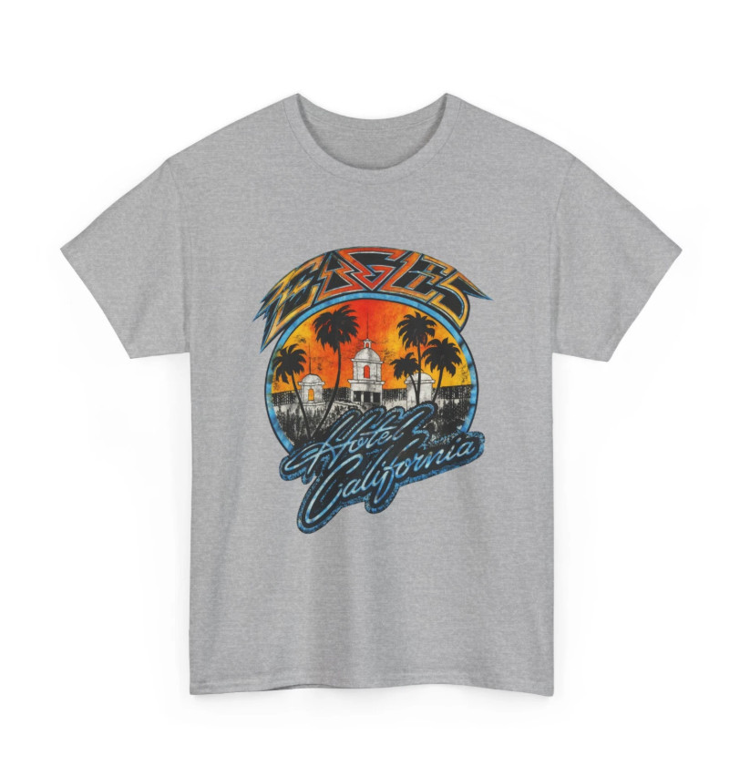 Vintage 80s Hotel California Y2k Eagles T-Shirt Rock Band T-Shirt gallery