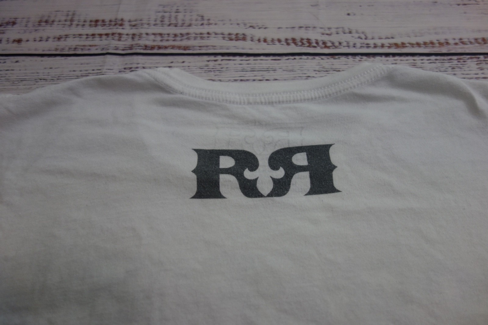 Rock Revival White Short Sleeve Stacked Text Logo Spell-Out T-Shirt Mens 2XL gallery