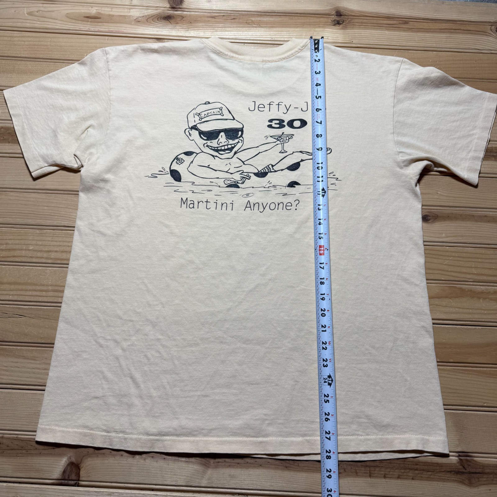 Vintage 1997 Jet Lounge Jeffy-J's 30th Birthday Martini Anyone Novelty Shirt XL gallery