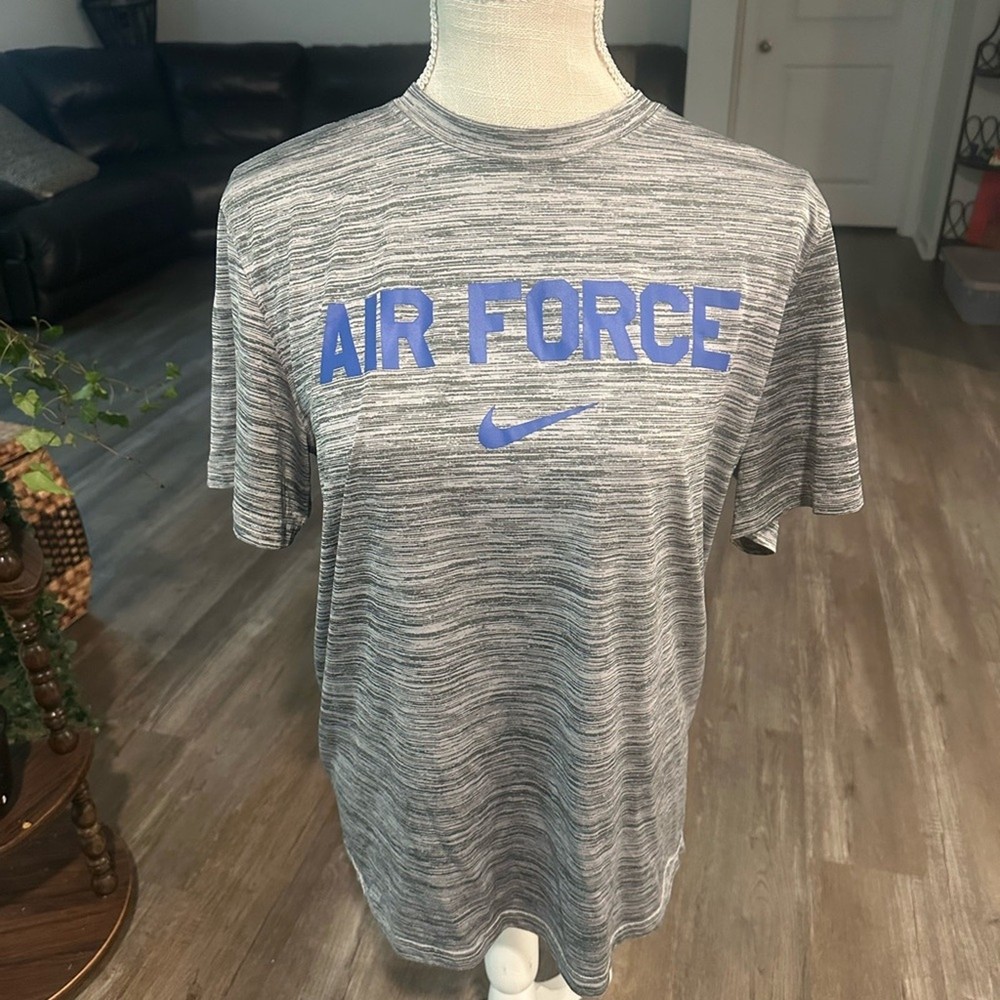 Nike Air Force Blue and Gray Men’s Tee