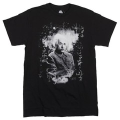 Albert Einstein Equations Graphic Black Novelty T-Shirt New