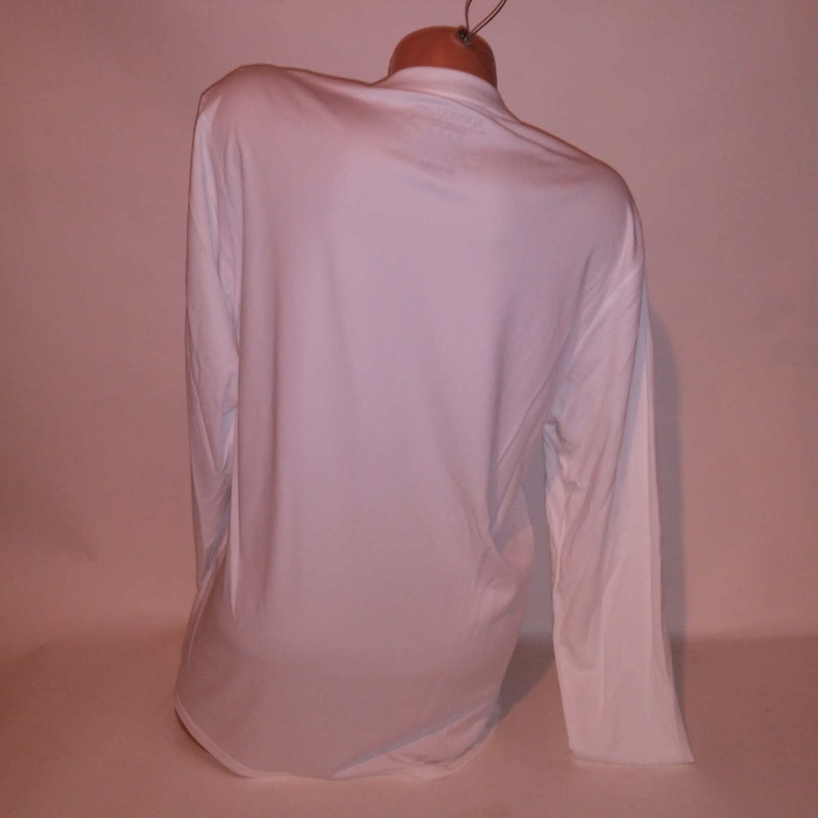 Speedo T Shirt Mens Medium Solid White Quick Dry UPF 50+ Long Sleeve Athletic gallery