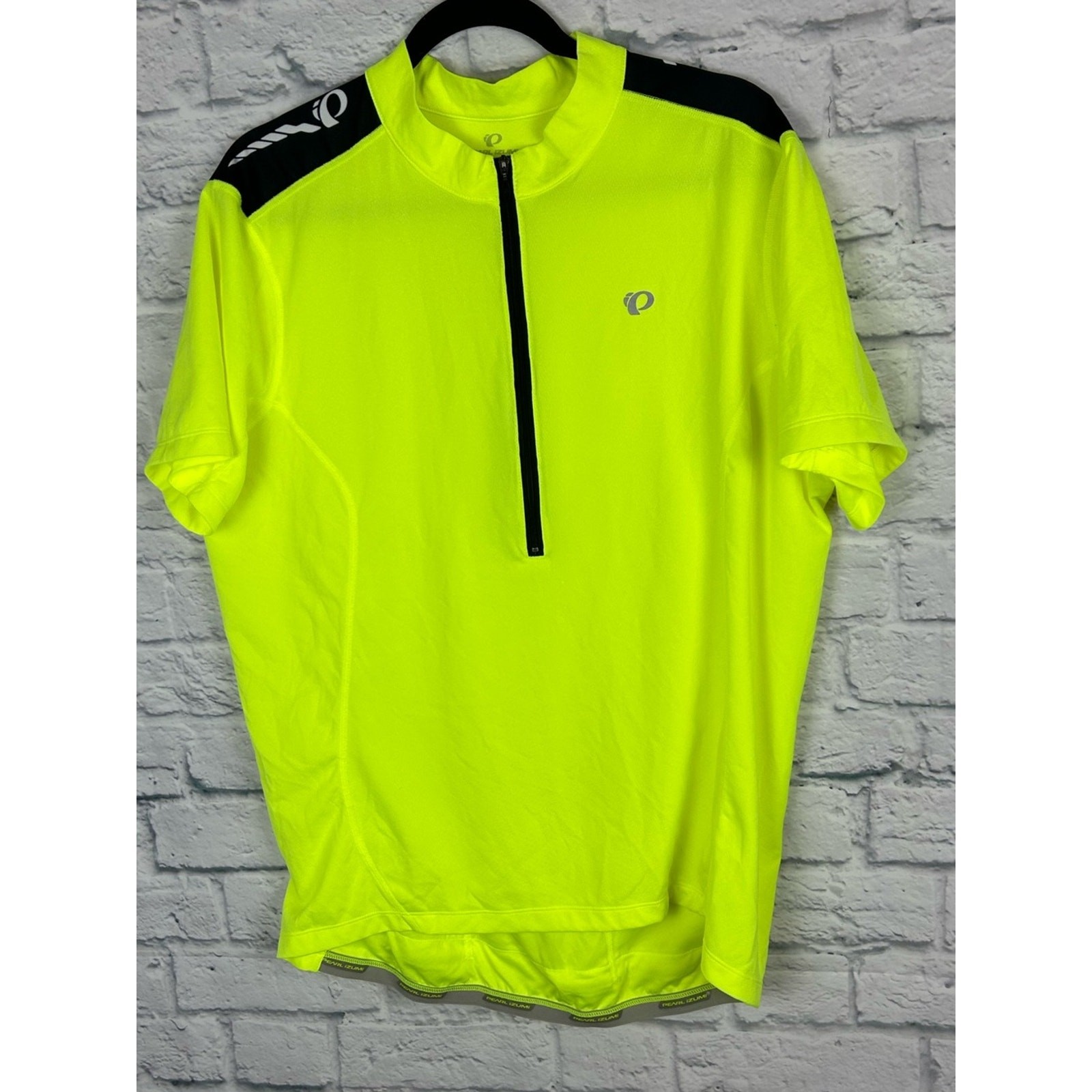 Pearl Izumi Elite Select Cycling Jersey XL Neon Yellow 1/2 Zip Bike Shirt gallery