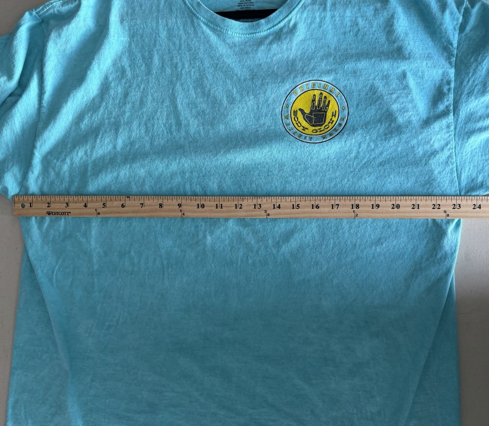 Body Glove Original Wetsuit Maker Men’s Graphic T Shirt XXL Aqua Blue Surf Beach gallery