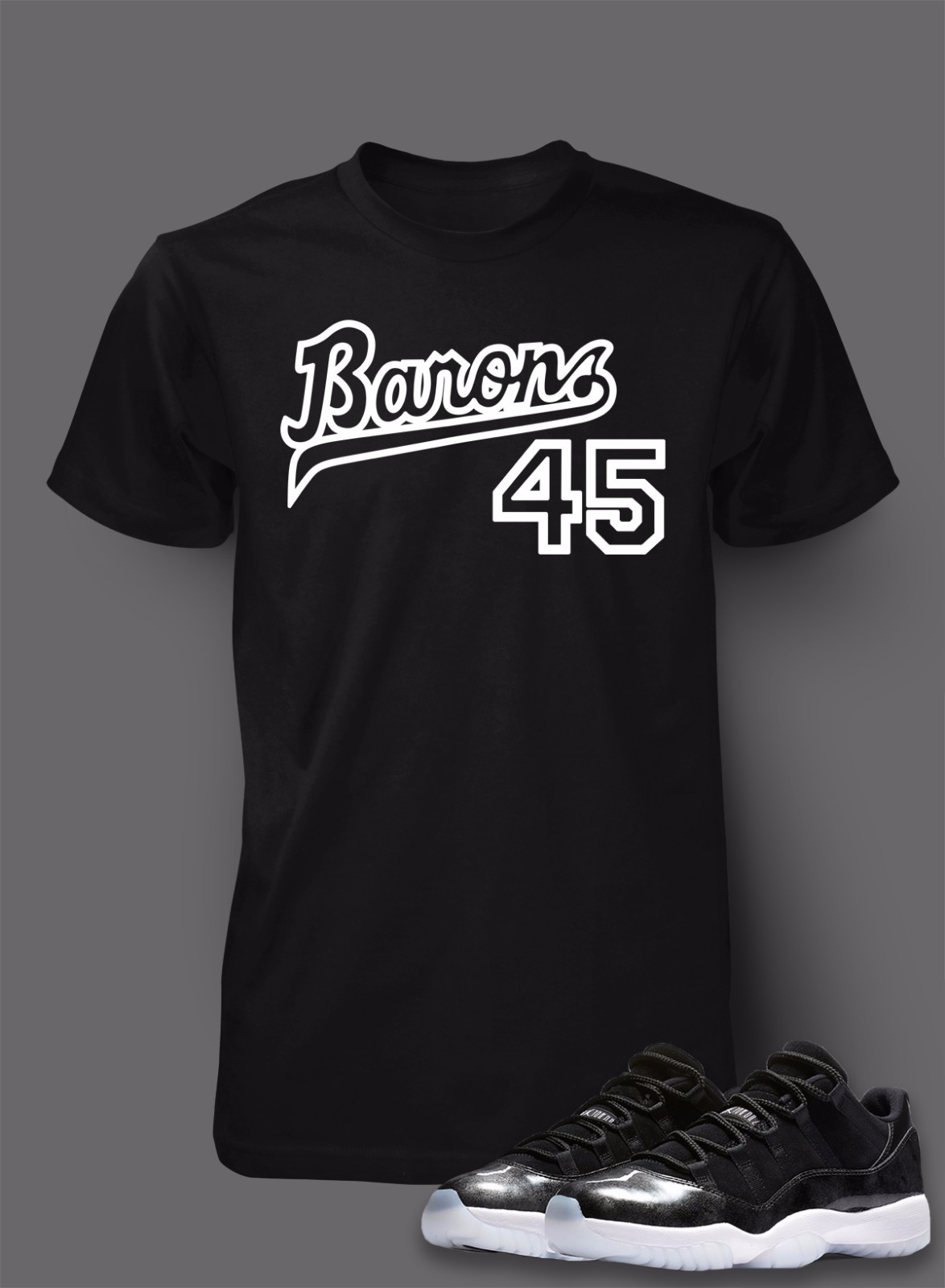 Mens Pro Club Shaka RTP Tee Shirt to Match AIR J11 Barons 45 Shoe Big Tall Small gallery