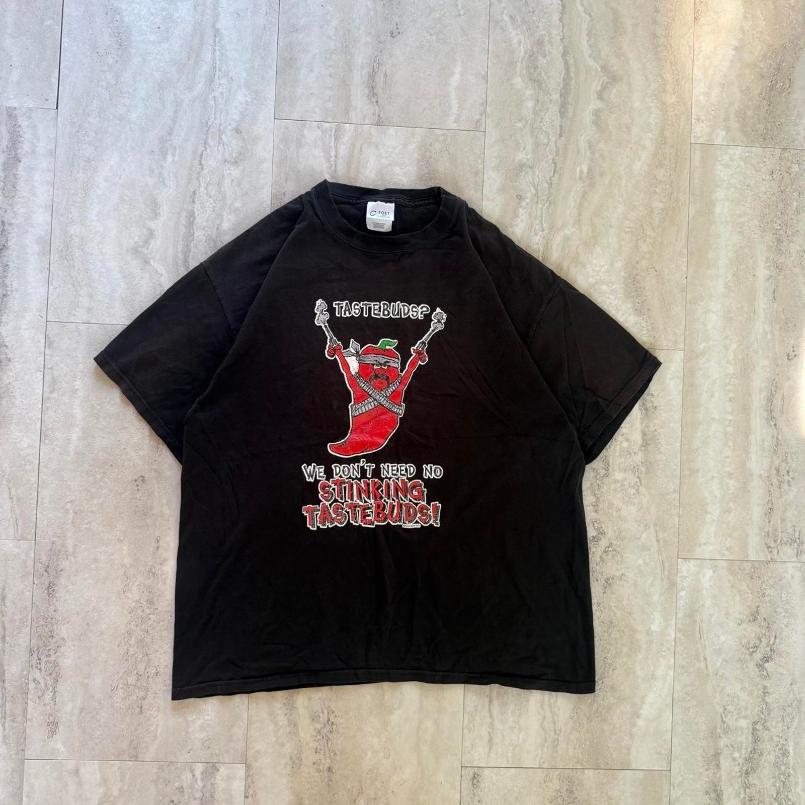 Vintage 90’s 2000’s Faded Black Chili Pepper Retro Graphic Tee
