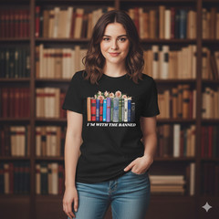 Books lover printed round neck short sleeve T-Shirt Unisex