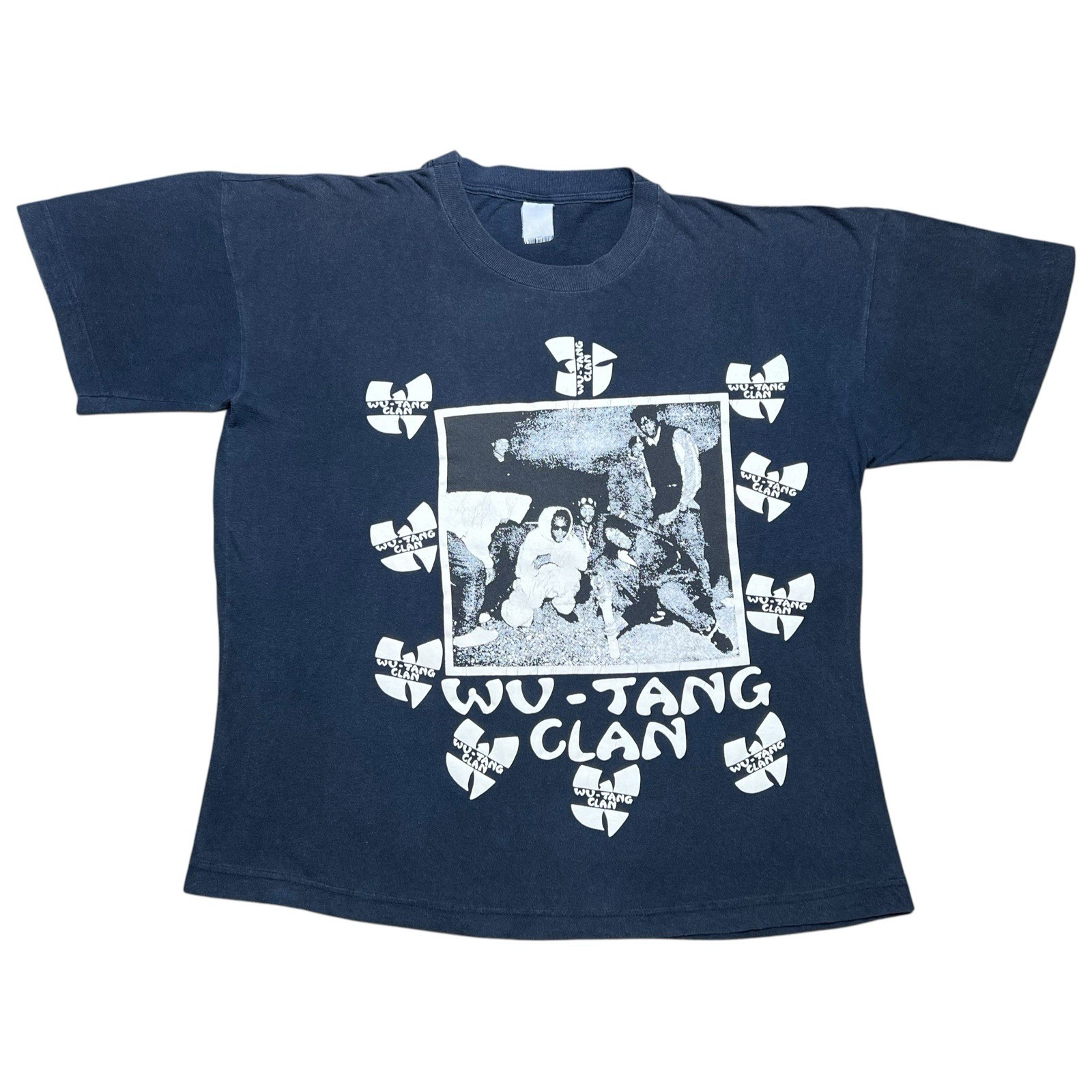 Vintage 1990s Wu Tang Clan 36 Chambers Of Death Promo Rap T-Shirt Sz L gallery