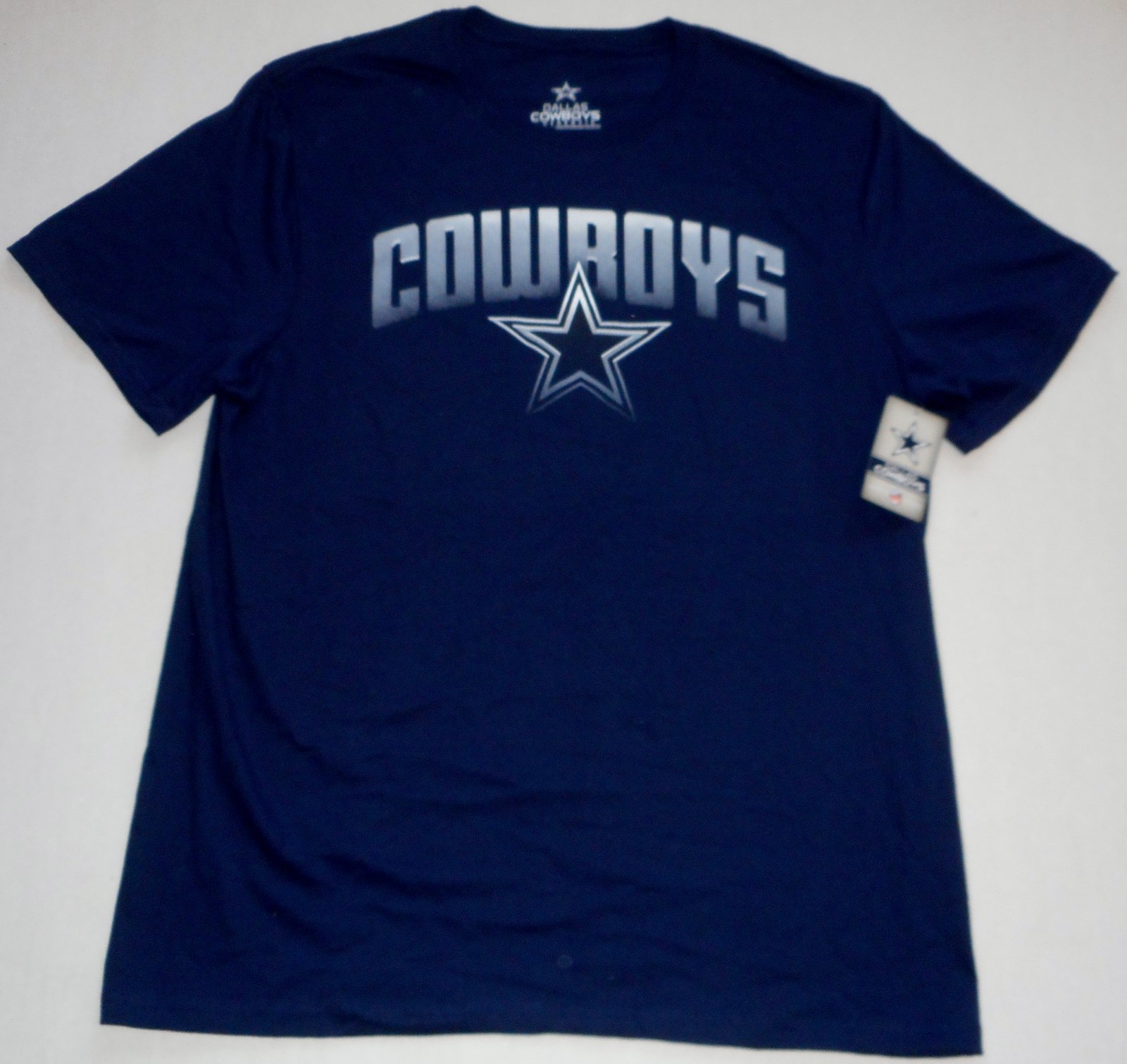 DALLAS COWBOYS AUTHENTIC APPAREL 100% COTTON S/S T SHIRT BLUE MENS M L XL 2X NWT gallery