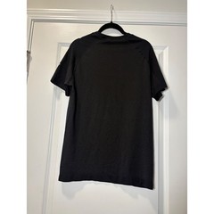 Fabletics Mens Training Day Short Sleeve Tee Black Mesh Athletic Shirt Size S