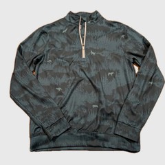 Waggle Quarter 1/4 Zip Pullover Golf Top Mens A Long Sleeve Athletic Wolf Green