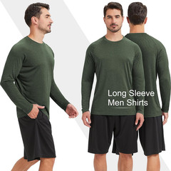 7 Pack Long Sleeve Shirts for Men, Quick Dry Moisture Wicking Workout Tee