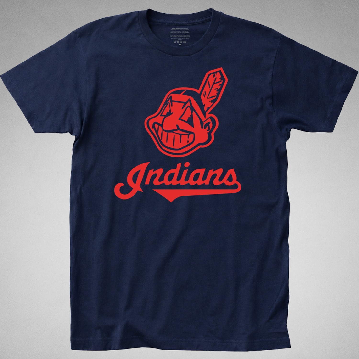 INDIANS T-SHIRT cleveland baseball retro logo tee ohio jersey decal series gallery