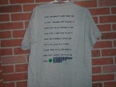 GREEN DOT MENS STOP THE VIOLENCE TSHIRT SIZE XL