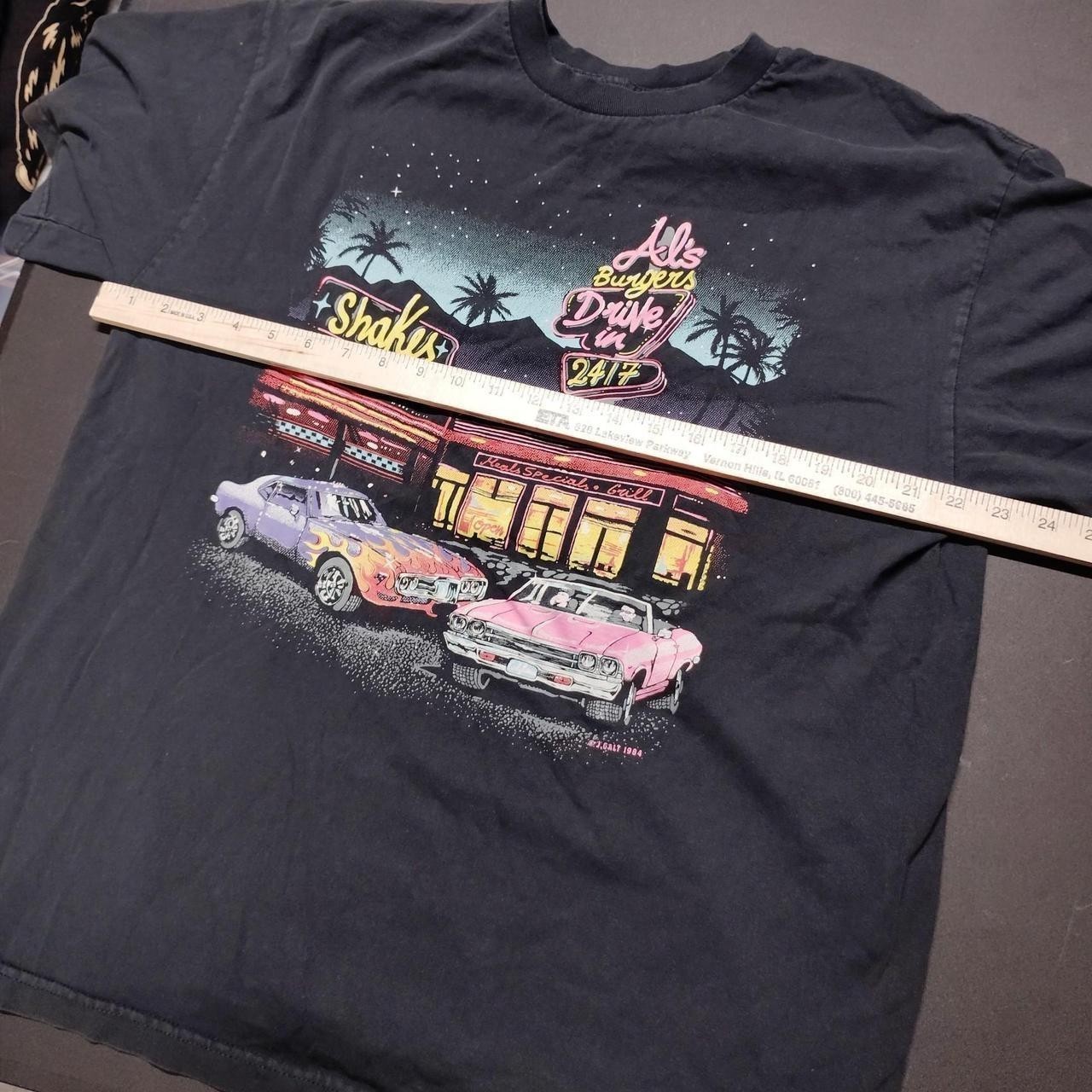 Vintage 1984 J. Galt Men’s Size XL Hot Rod Al's Burgers LA Graphic T Shirt A274e gallery