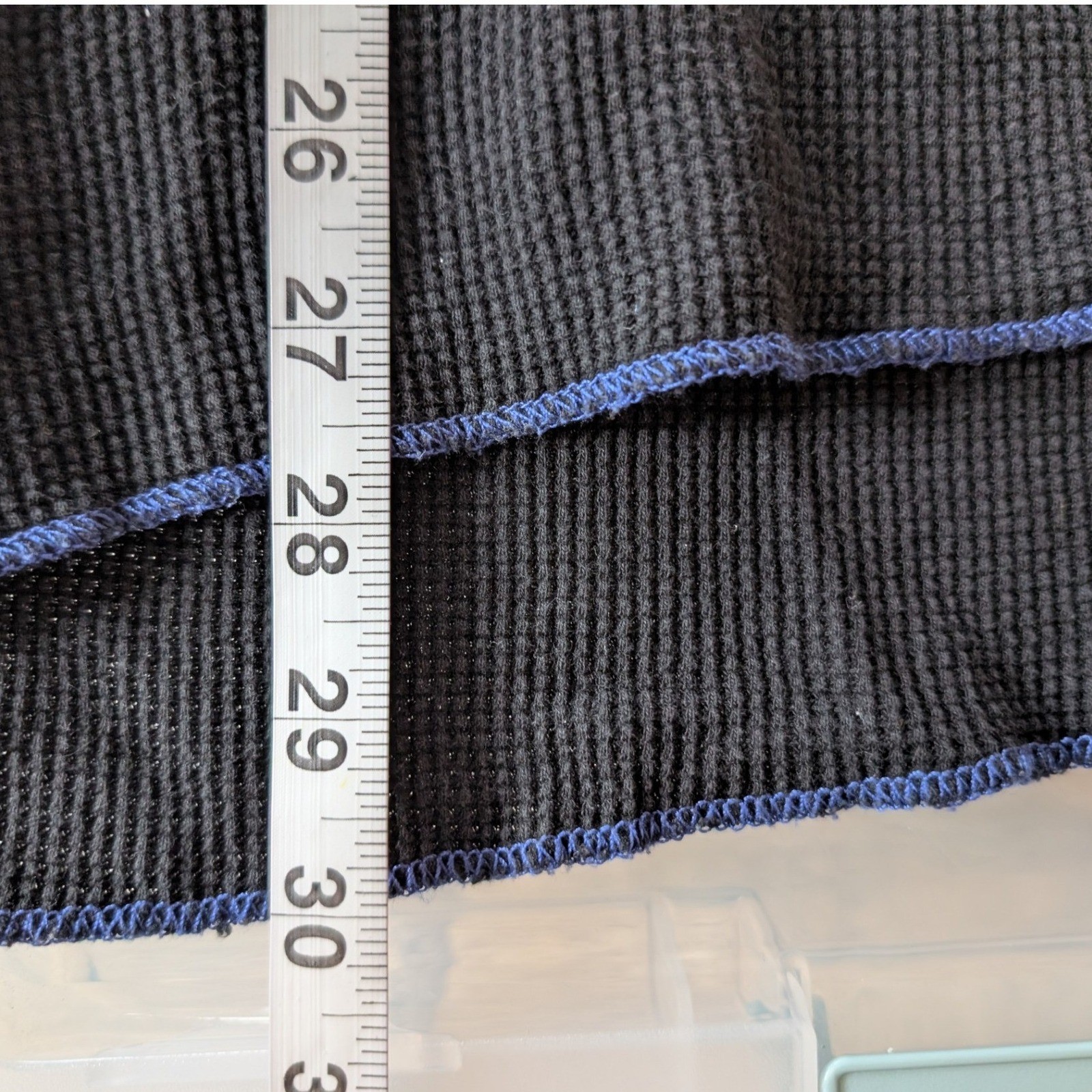 Y2K American Eagle Thermal Shirt Mens XL Black Waffle Knit VTG Fit Long Sleeve gallery