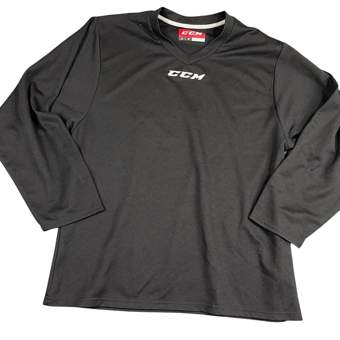men's black medium CCM long sleeve t-shirt excellent condition gallery
