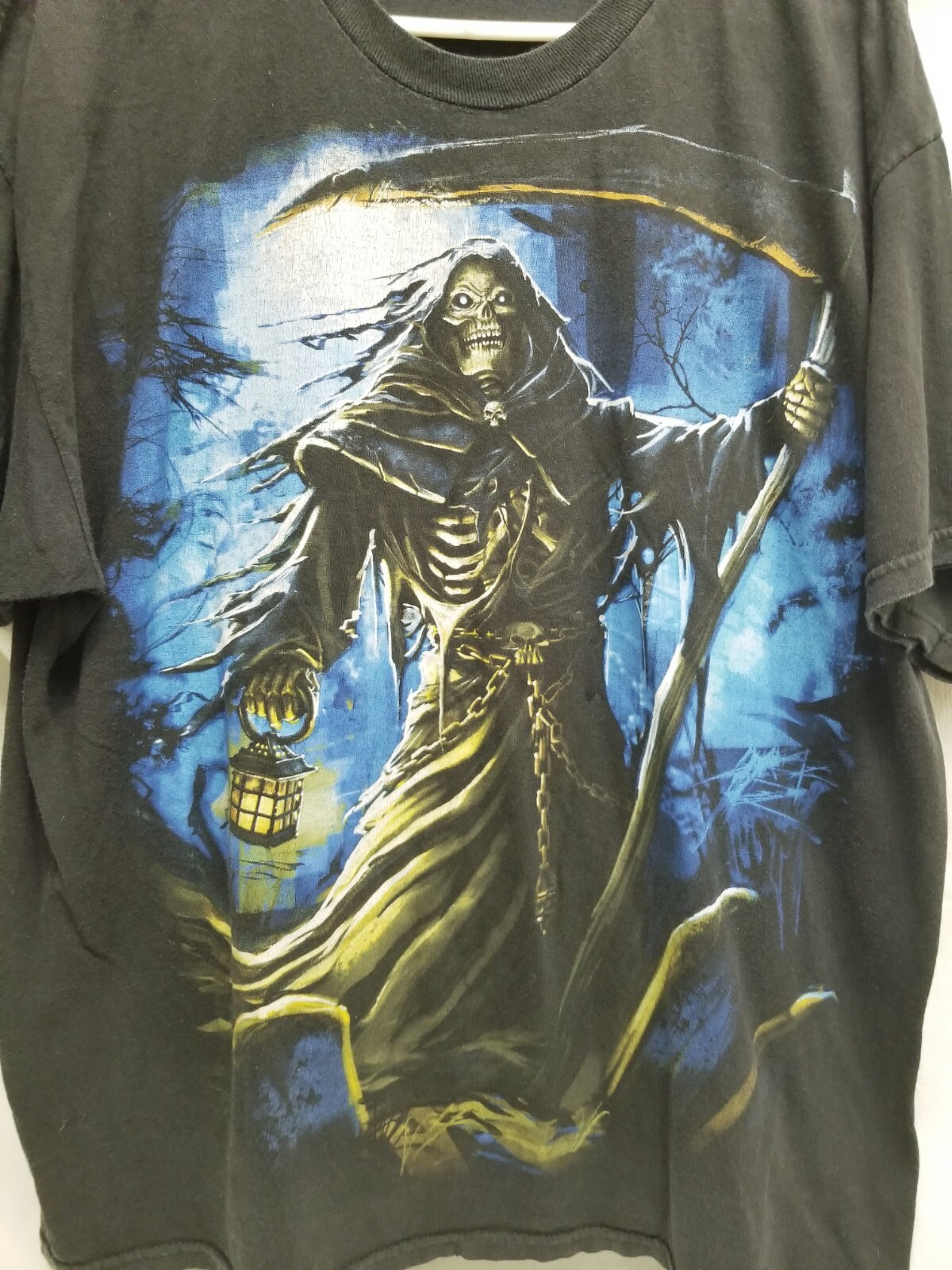 Grim Reaper T Shirt See Pics For Measurements Big Print gallery