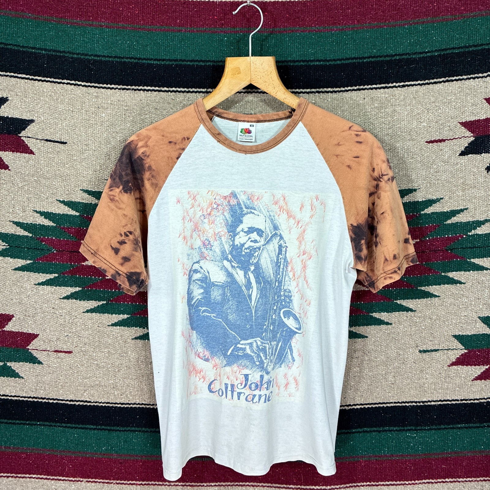 Vintage John Coltrane Tie Dye Graphic T-Shirt - Men's Medium - Ringer Tee gallery