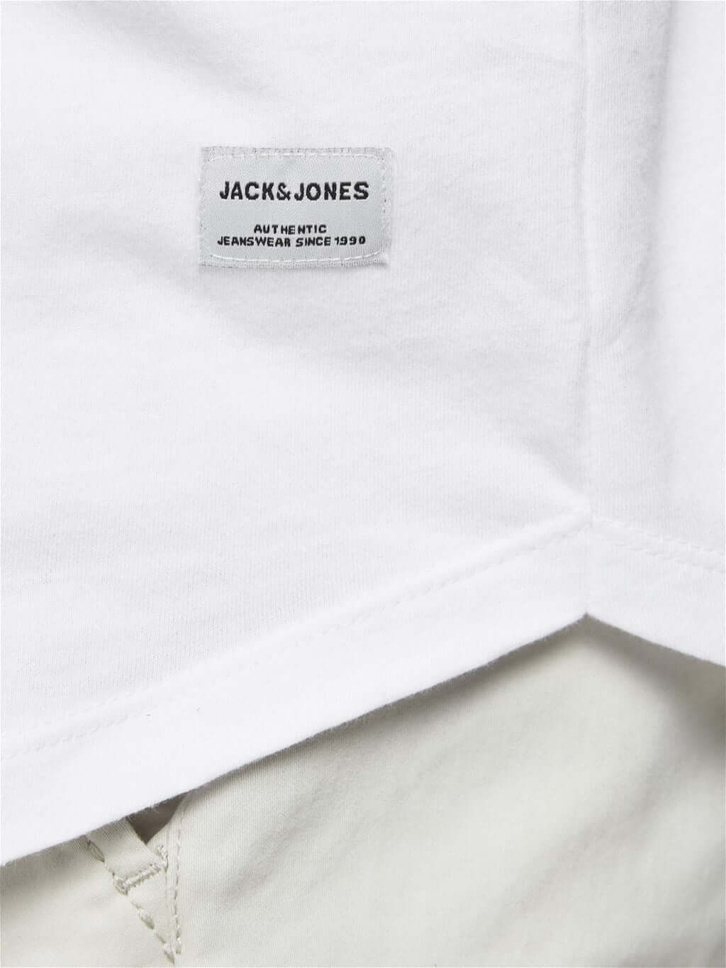 Jack & Jones 5 Pack JJENOA 100% Cotton Crew Neck T-Shirts - White/Navy/Black/Oli gallery