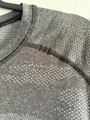 Lululemon Metal Vent Tech Short Sleeve Shirt Men’s Large Black Grey Camo Stretch
