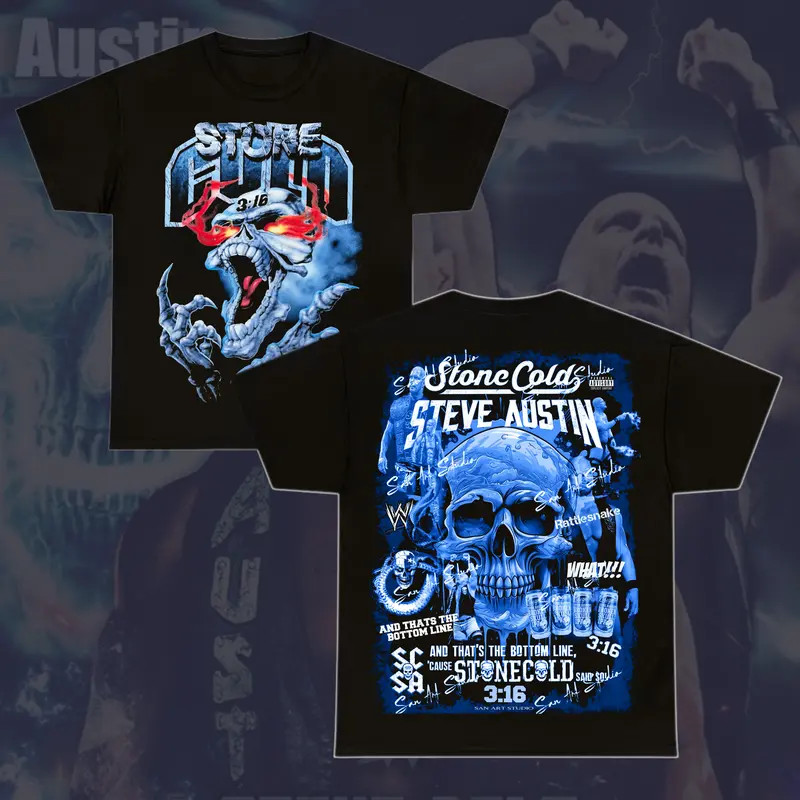 Stone Cold Shirt, Steve Austin 3:16 Shirt, WWE Shirt, WWE Merch, Gift For Wrestl