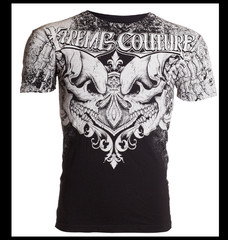XTREME COUTURE by AFFLICTION Black LEGENDARY Short Sleeve Slim Fit T-shirt NWT