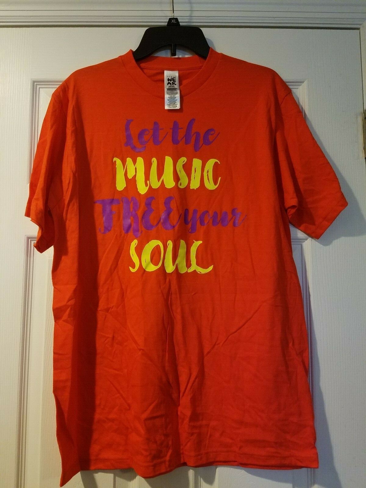 New Zumba Unisex T-shirts Let the Music Free Your Soul Orange One Size fits Most