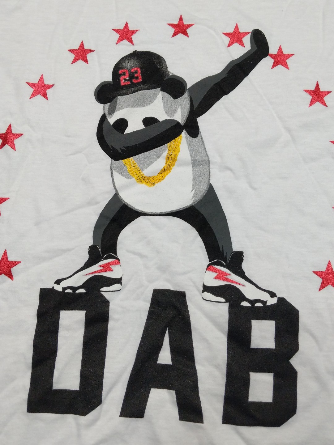 Dabbing Panda Dab Men's T-Shirt by Art District #23 Stars Panda Bear Medium gallery