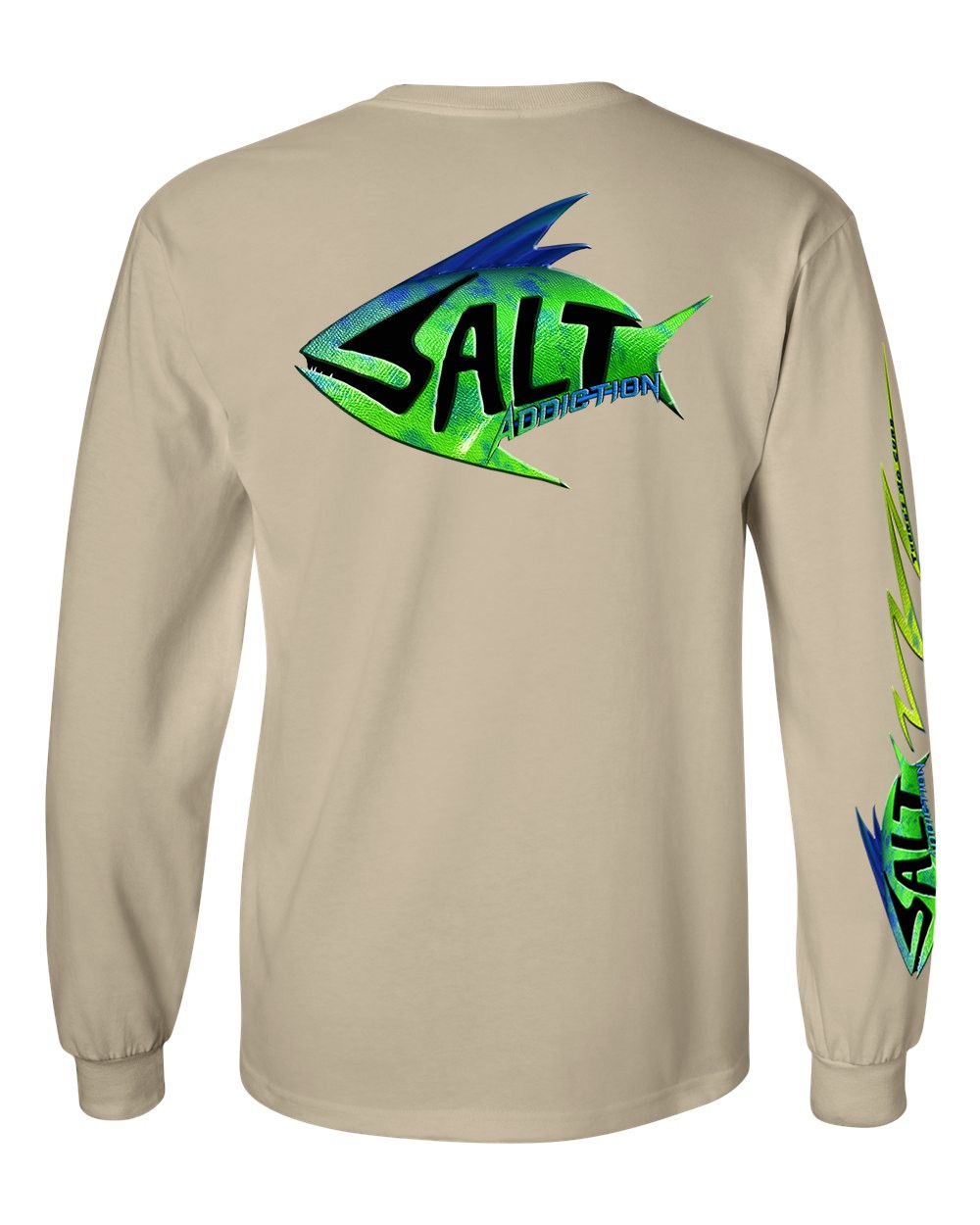 Salt Addiction Saltwater Dolphin Fishing Long Sleeve T Shirt Mahi Mahi gallery