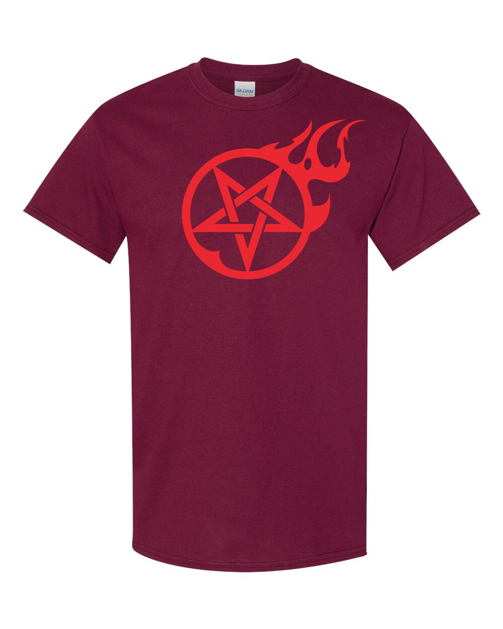 FLAMING PENTAGRAM Unisex T-Shirt Multi Colors S-XL FREE S&H! Kyle Millar art gallery