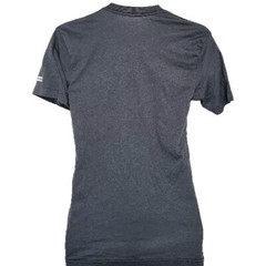Routine Baseball T Shirt Gray Windowpane Dots Short Sleeve Mens Small