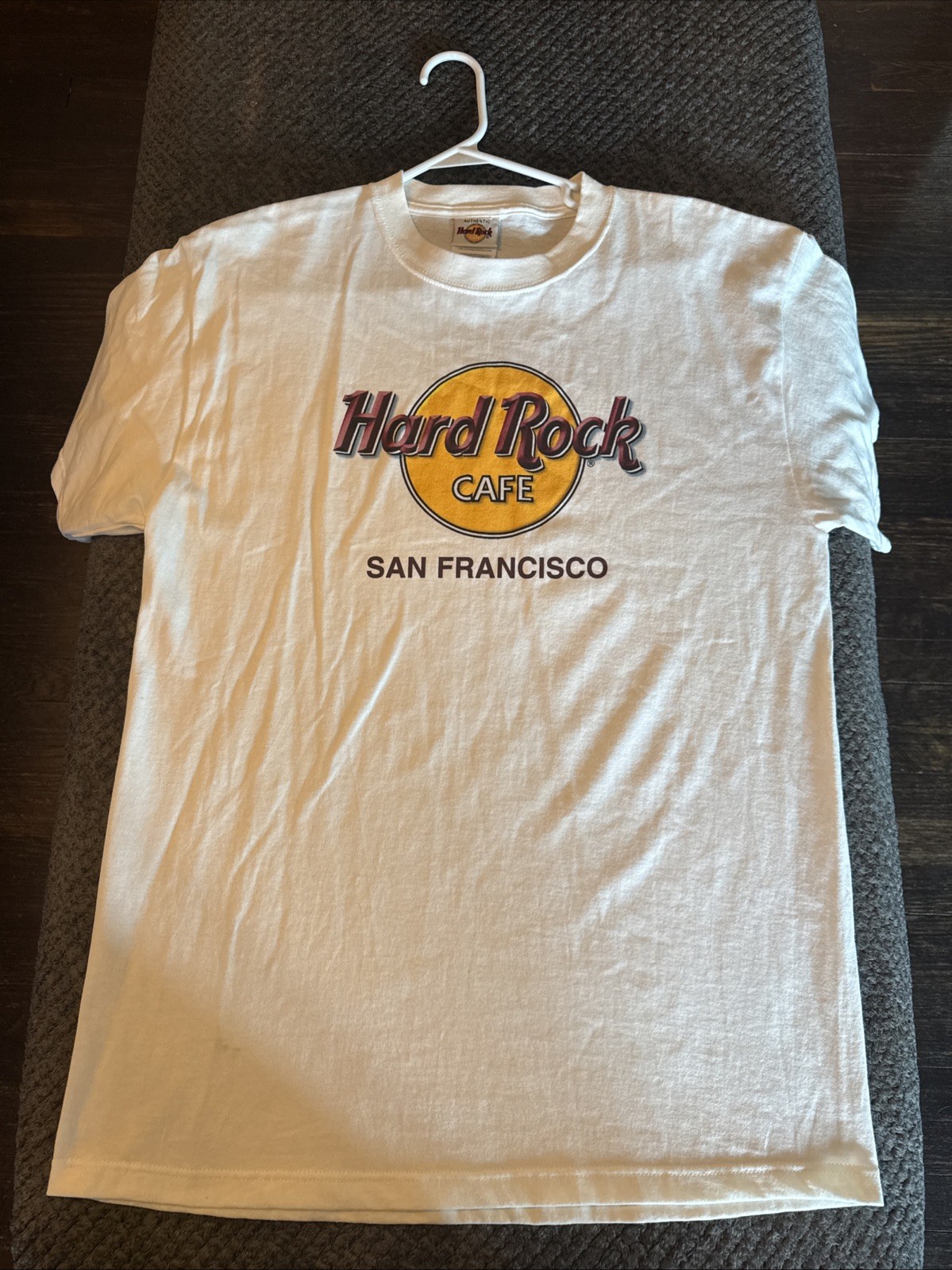 Vintage Hard Rock Cafe T Shirt Mens Large White San Francisco USA EUC