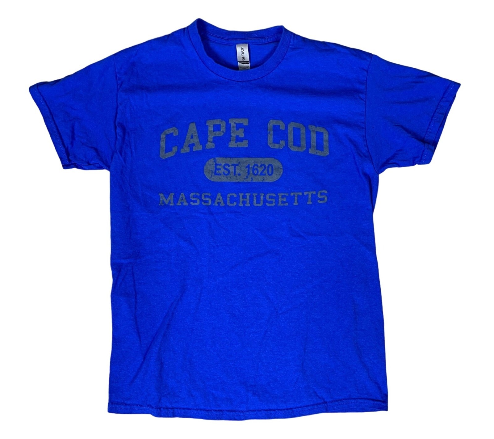 Cape Cod Est. 1620 Massachusetts 100% Cotton Blue T-Shirt Size Medium