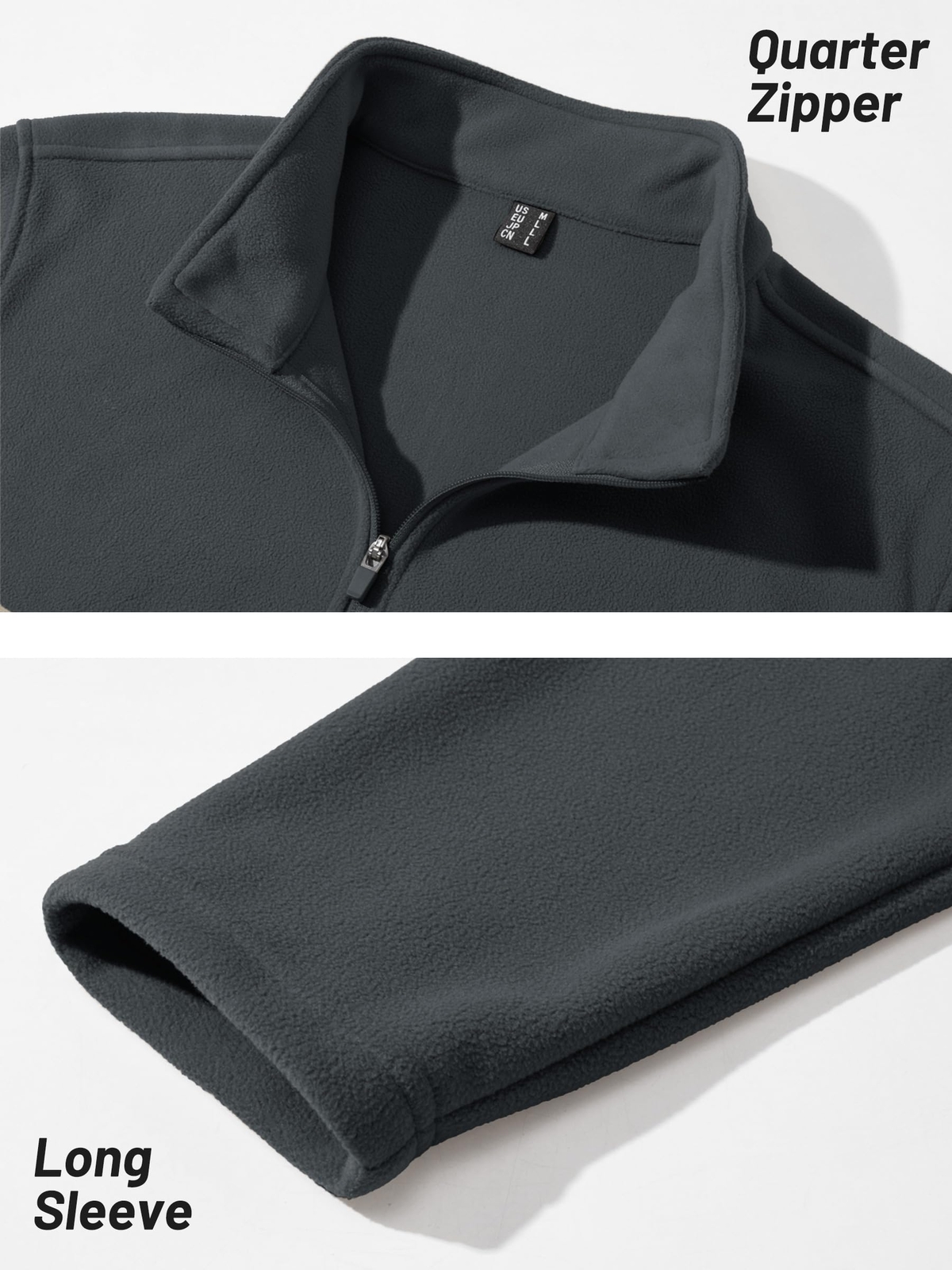 Men's 1/4 Zip Fleece Shirts Long Sleeve Thermal Warm Winter Casual Sweatshirts gallery