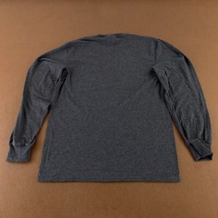 Port & Company Core Cotton Men’s Medium Charcoal Heather Long Sleeve T-Shirt New